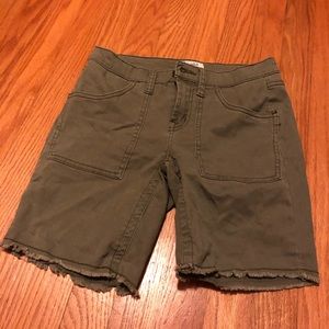 Army green shorts